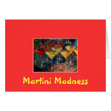 Wildes Martini-Verrücktheits-Party Karten