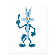 Wile E. Coyote Blue Aha! Postkarte