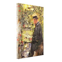 Wilhelm Leibl - tierärztlicher Dr. Reindl in der L Gespannter Galerie Druck