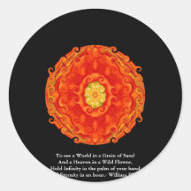 William Blake "Welt in einem Korn des Sandes" Zita Sticker