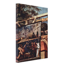 William Hogarth - das Hochzeits-Bankett Galerie Falt Leinwand