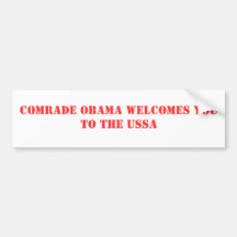 Willkommen Kameraden Obama Sie zum USSA Auto Sticker