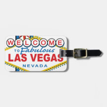 Willkommen nach fabelhaftes Las Vegas Kofferanhänger