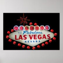 Willkommen nach fabelhaftes Las Vegas + Würfel-Pla Poster