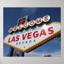 Willkommen nach Las Vegas Plakatdruck