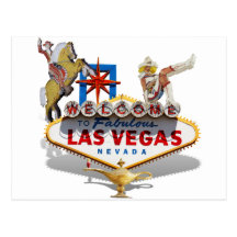 Willkommen nach Las Vegas Postkarten