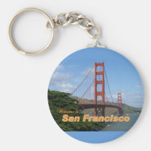 Willkommen zu San Francisco - Golden gate bridge Schlüsselbänder