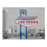Willkommen zur fabelhaften Las Vegas-Zeichen-Postk