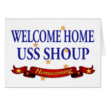 Willkommenes Zuhause USS Shoup Grußkarten