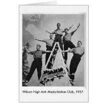 Wilson hohe Anti-Masturbation Verein-Gruß-Karte