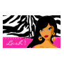 Wimper-Visitenkartezebra-Frauen-Rosa visitenkarten by spacards Wimper-Visitenkartezebra-Frauen-Rosa visitenkarten