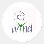 Wind-Energie Runder Aufkleber