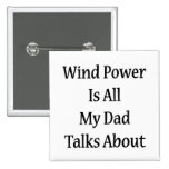 Wind-Power ist mein ganzer Vati spricht Button
