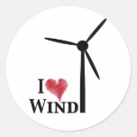 Windenergie der Liebe I Runde Sticker