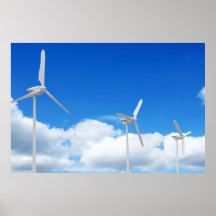 Windkraftanlage-Plakat