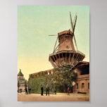 Windmühle, Potsdam, Berlin, Deutschland seltenes P Plakatdruck
