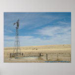 Windmühle-Weg Landkreis, Kansas Plakatdrucke