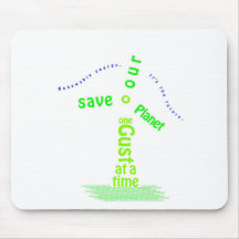 Windmühlen-Typografie Mousepad
