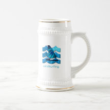 Windsurfing Bier Stein Kaffee Haferl