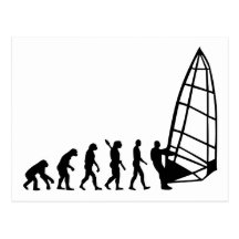 Windsurfing Evolution Postkarte