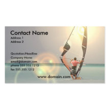 Windsurfing Sport-Visitenkarte