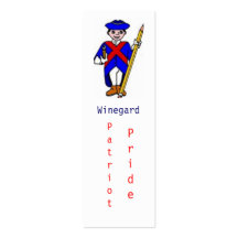 Winegard grundlegendes Patriot-Stolz-Lesezeichen Visitenkarte