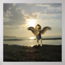 Winged Löwe-Plakat