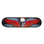 Winged Schädel-Skateboard Personalisiertes Deck