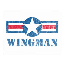 Wingman Vintag Postkarten
