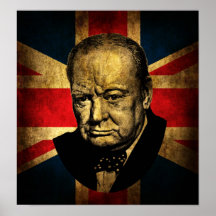 Winston Churchill Plakat