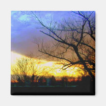 WINTER-ABEND KÜHLSCHRANKMAGNETE