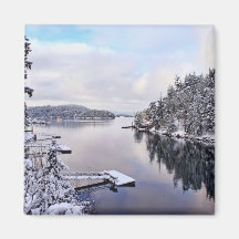 Winter-Bild des Schnees Magnete