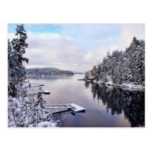 Winter-Bild des Schnees Postkarten
