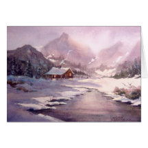 WINTER-BLOCKHAUS durch SHARON SHARPE Karte