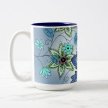 Winter-Blumenbecher Haferl