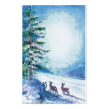 Winter - Briefpapier Individuelle Druckpapiere
