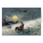Winter bunnys Weihnachtskarte