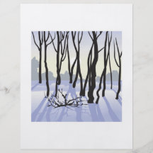 Winter-Holz Flyer Druck