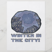 Winter in der Stadt 2 Flyerdesign