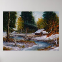 Winter-Kabine Plakatdruck