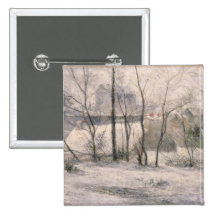 Winter-Landschaft, 1879 Anstecknadelbutton
