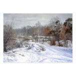 Winter-Landschaftskalender-Visitenkarte
