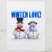 Winter-Liebe Flyer Druck