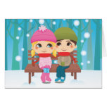 Winter-Paare Karte