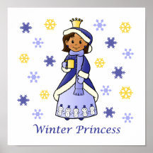 Winter-Prinzessin Posterdruck