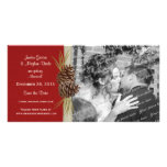 Winter Save the Date Wedding Foto Photokarten