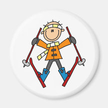 Winter-Schnee-Ski Magnete