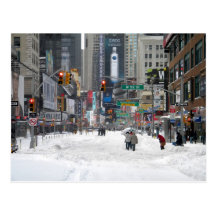 Winter-Schnee-Sturm New York City 12/26/10 Postkarte