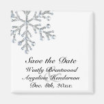 Winter-Schneeflocke-Save the Date Magnet