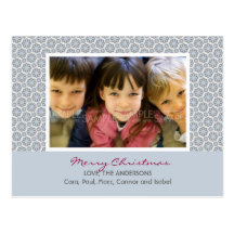 Winter-Schneeflocken:: Weihnachtsfoto-Postkarte